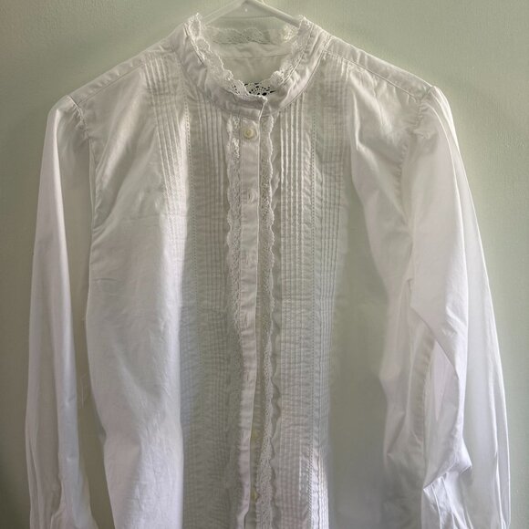 J. Crew Tops - J. Crew Lace-front button-up shirt